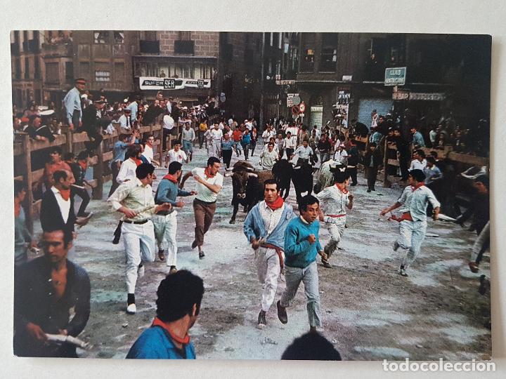 Postales: PLAMPLONA ENCIERRO DE LOS TOROS POSTAL - Foto 1