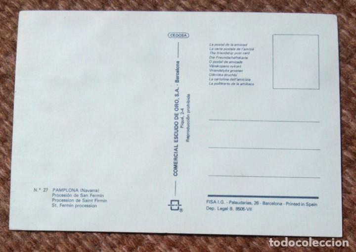 Postales: PAMPLONA - PROCESION DE SAN FERMIN - Foto 2