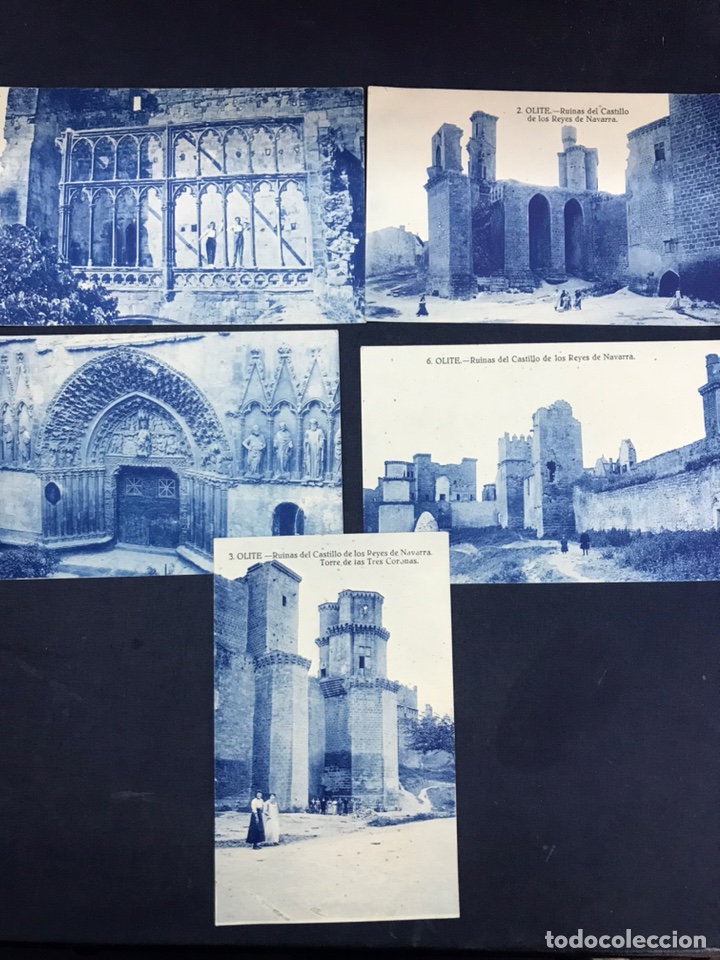 Postales: LOTE DE 5 POSTALES DE OLITE. SIN CIRCULAR - Foto 1