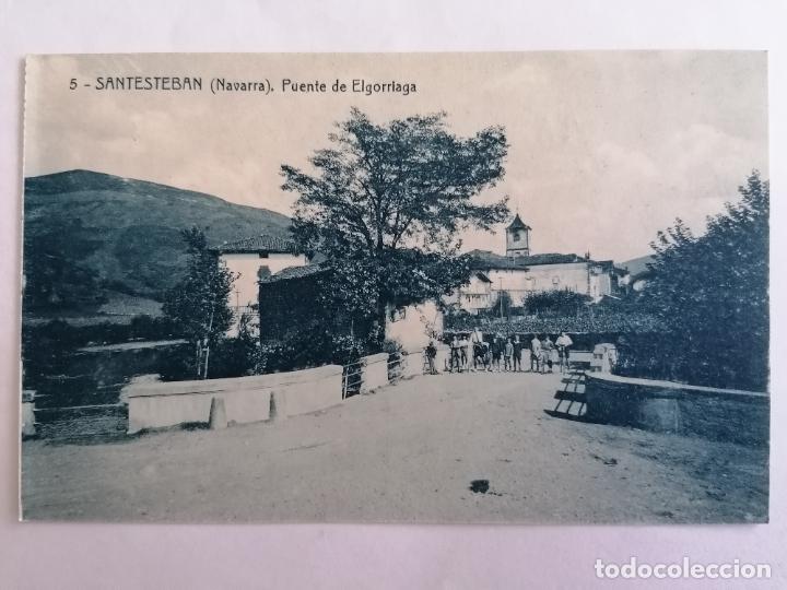 Postales: POSTAL SANTESTEBAN, PUENTE DE ELGORRIAGA, NAVARRA - Foto 1