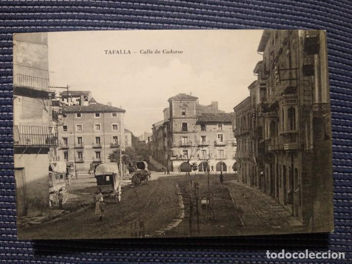 Postales: Tafalla. Calle de Cadarso. Viuda Abaunea. Sin circular - Foto 1