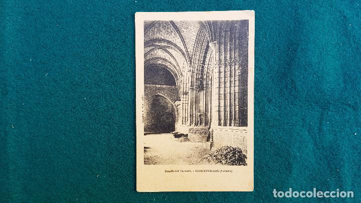 Postales: POSTAL DEL CLAUSTRO DE LA COLEGIATA DE RONCESVALLES - NAVARRA - Foto 1