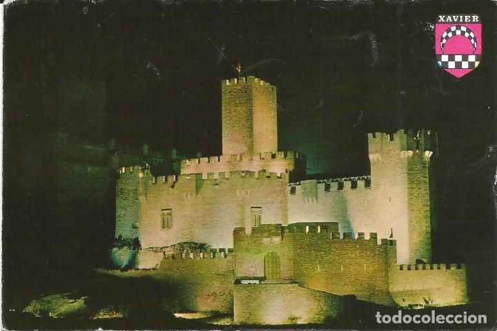 Postales: [POSTAL] Castillo de Javier de noche (Navarra) (sin circular) - Foto 1