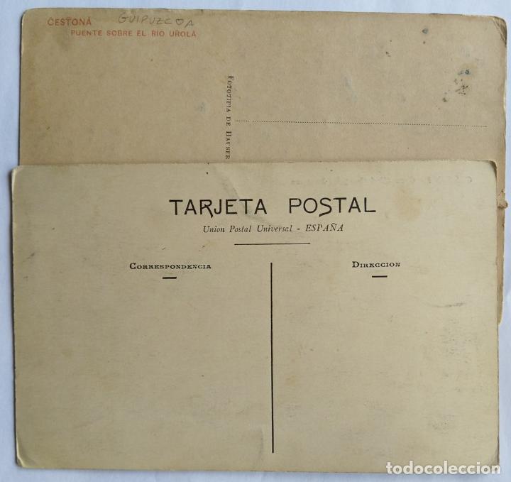 Postales: CESTONA LOTE DE 2 POSTALES - Foto 2