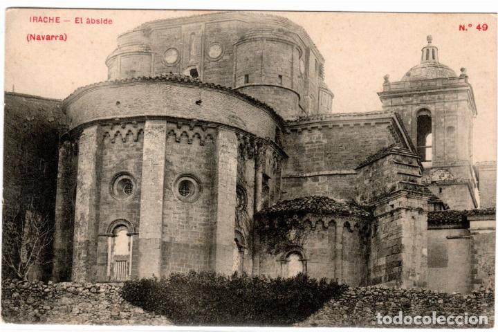 Postales: BONITA POSTAL - IRACHE (NAVARRA) - EL ABSIDE - Foto 1