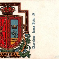 Postales: NAVARRA CHOCOLATES JAIME BOIX RARA TARJETA PUBLICITARIA