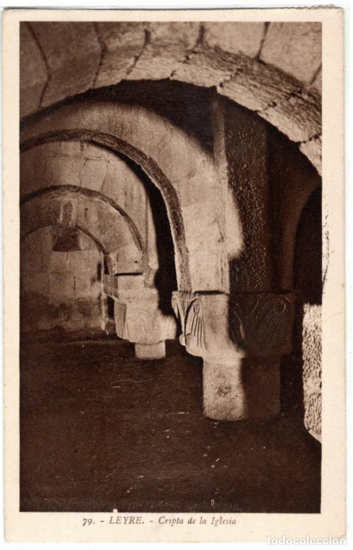 Postales: BONITA POSTAL - LEYRE (NAVARRA) - CRIPTA DE LA IGLESIA - Foto 1