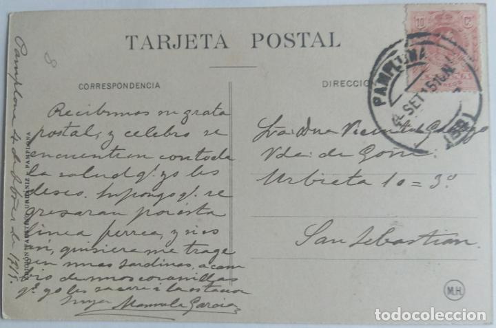 Postales: PAMPLONA BOULEVAR DE SARASATE - Foto 2