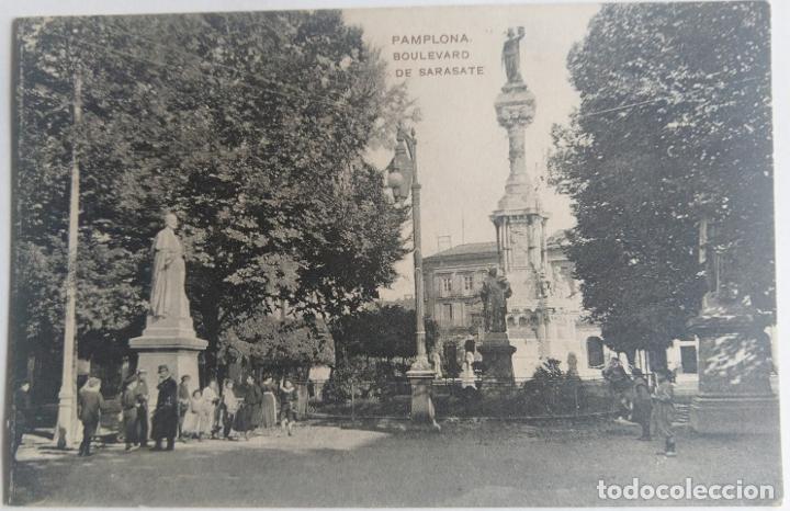 Postales: PAMPLONA BOULEVAR DE SARASATE - Foto 1