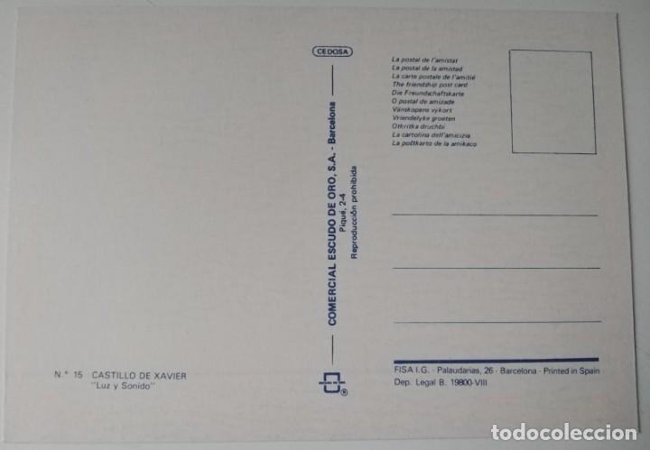 Postales: Castillo de Javier (Navarra). Postal sin circular - Foto 2