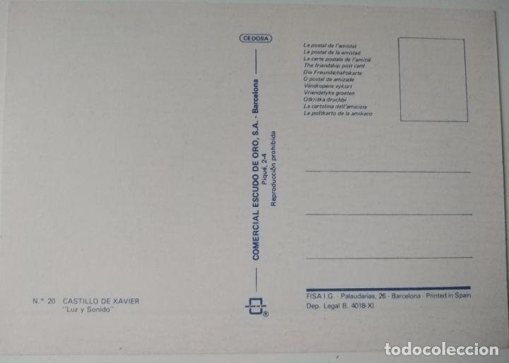 Postales: Castillo de Javier (Navarra). Luz y sonido. Postal sin circular - Foto 2