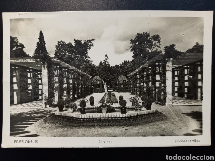 Postales: Postal de. Pamplona. Jardines. - Foto 1