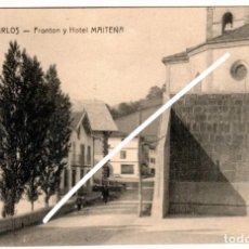 Postales: BONITA POSTAL - VALCARLOS (NAVARRA) - FRONTON Y HOTEL MAITENA - ETCHART - EDITOR