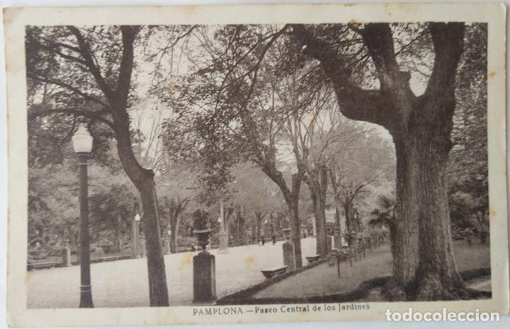 Postales: PAMPLONA PASEO CENTRAL DE LOS JARDINES - Foto 1