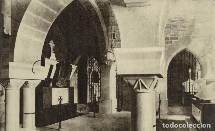 Postales: Castillo de Javier. Navarra. Interior de la Cripta. / Huecograbado Arte Bilbao - Foto 1