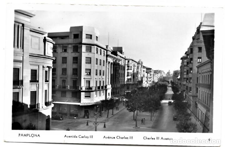 Postales: PAMPLONA - AVENIDA CARLOS III - Foto 1