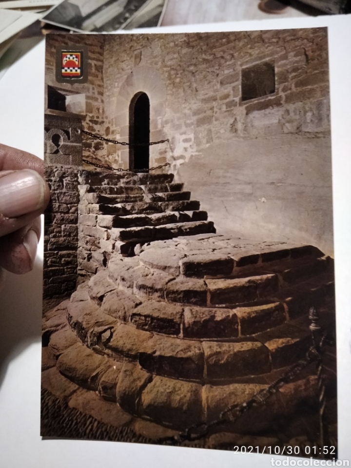 Postales: Postal castillo de Javier antigua escalera - Foto 1