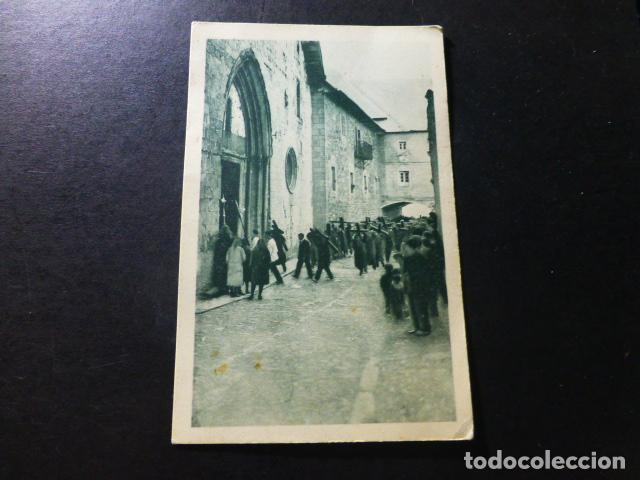 Postales: RONCESVALLES NAVARRA ENTRADA A LA COLEGIATA - Foto 1