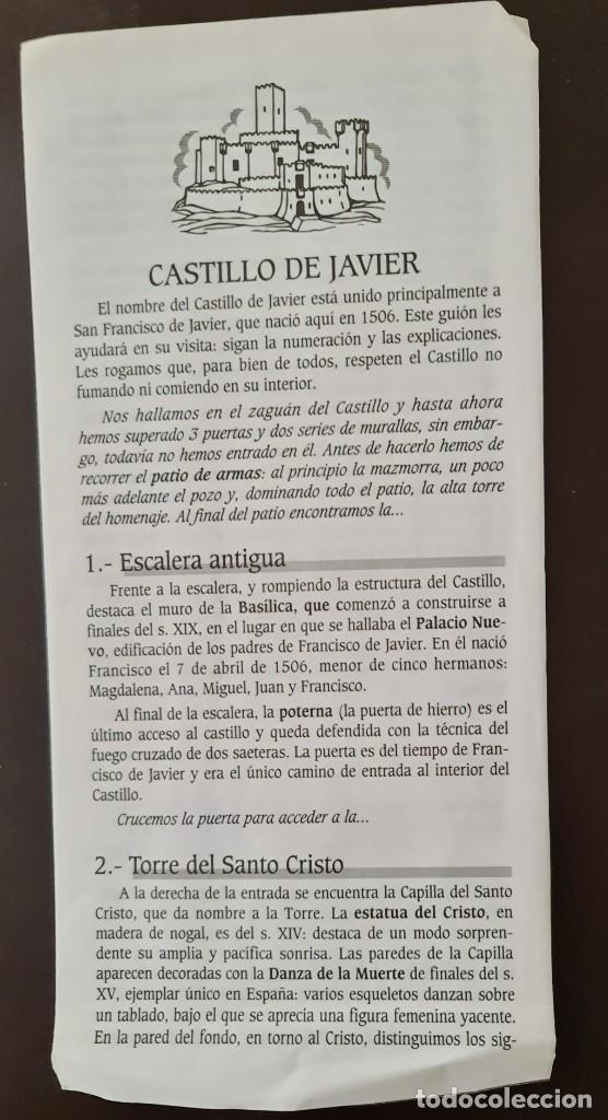 Postales: Folletos y postales Castillo de Xavier - Foto 3