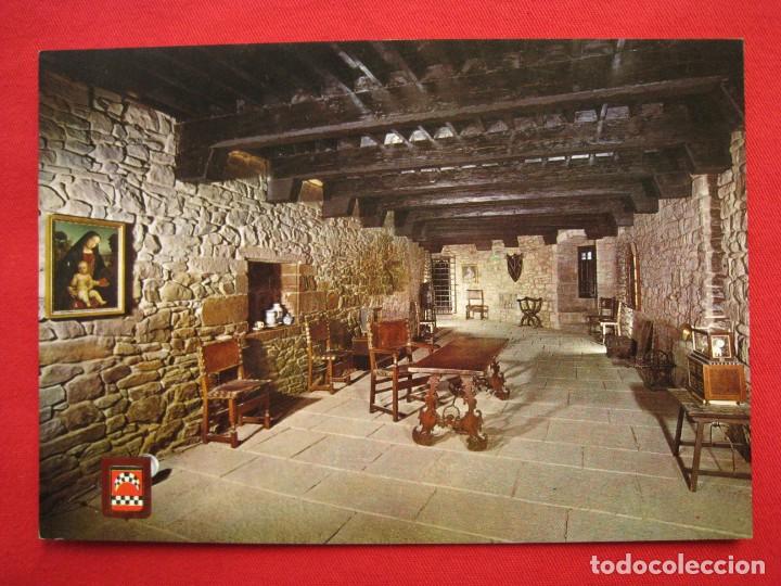 Postales: POSTAL - N&ordm; 5 - CASTILLO DE JAVIER - SALA PRINCIPAL. - Foto 1