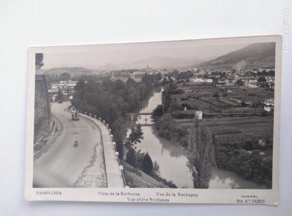 Postales: PAMPLONA, VISTA DE LA ROCHAPEA. MANIPEL - Foto 1