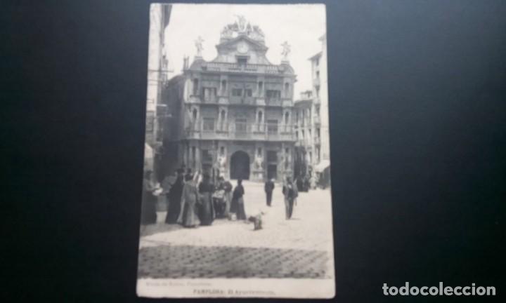 Postales: PAMPLONA POSTAL ANTIGUA , BLANCO Y NEGRO - Foto 1