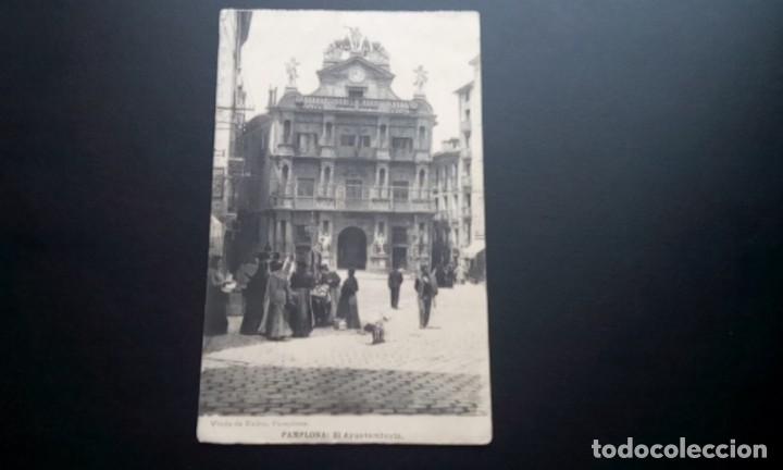 Postales: PAMPLONA POSTAL ANTIGUA , BLANCO Y NEGRO - Foto 2