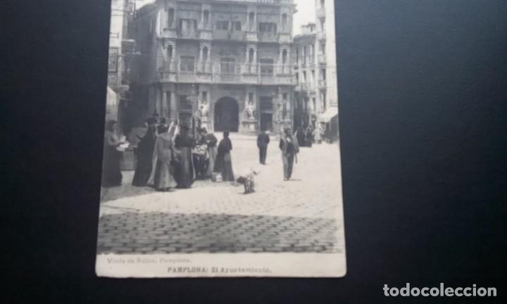 Postales: PAMPLONA POSTAL ANTIGUA , BLANCO Y NEGRO - Foto 3