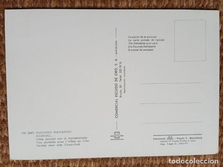 Postales: RONCAL - NAVARRA - ESCUDO DE ORO - Foto 2