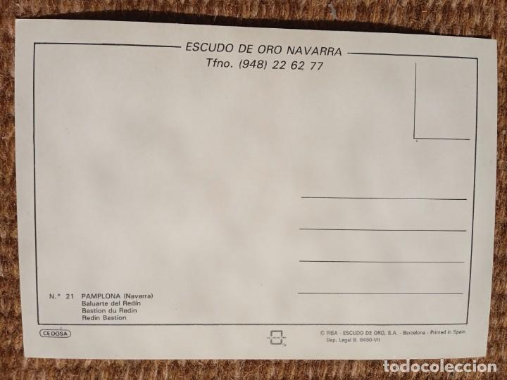 Postales: PAMPLONA - BALUARTE DEL REDIN - ESCUDO DE ORO - Foto 2