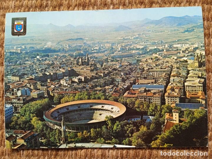 Postales: PAMPLONA - PLAZA DE TOROS - DOMINGUEZ - ESCUDO DE ORO - Foto 1