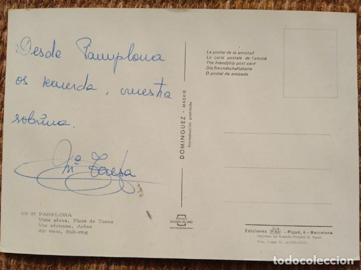 Postales: PAMPLONA - PLAZA DE TOROS - DOMINGUEZ - ESCUDO DE ORO - Foto 2