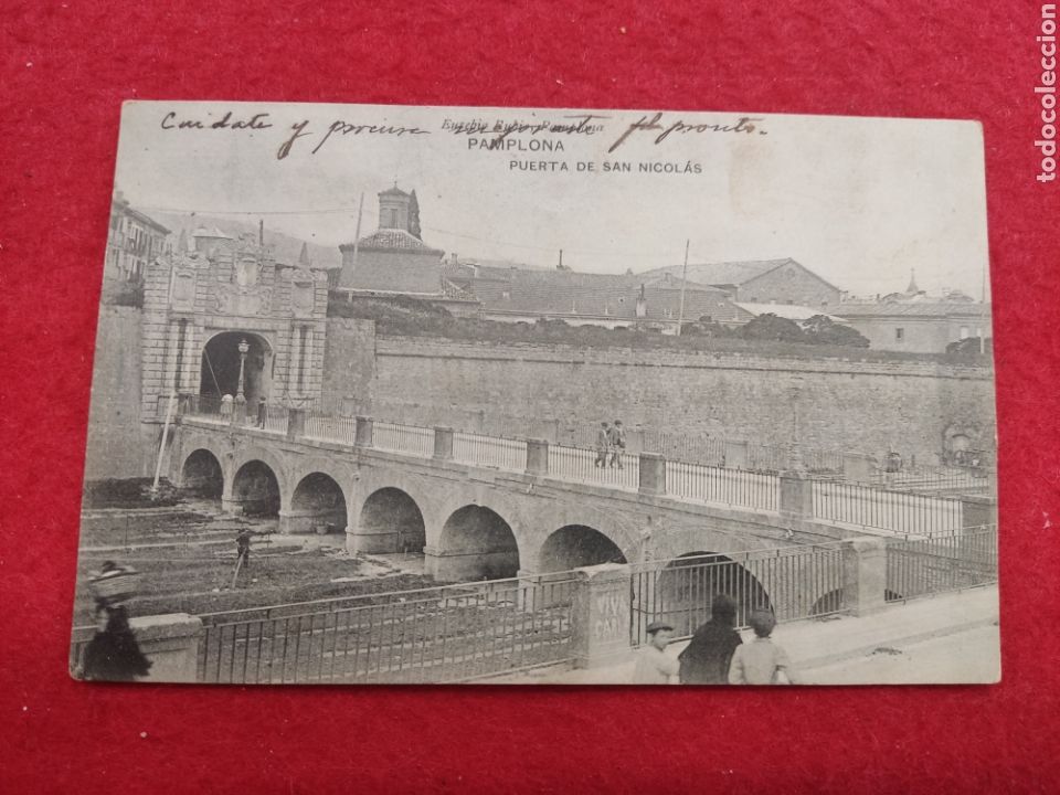 Postales: Pamplona puerta de San nicolas - Foto 1