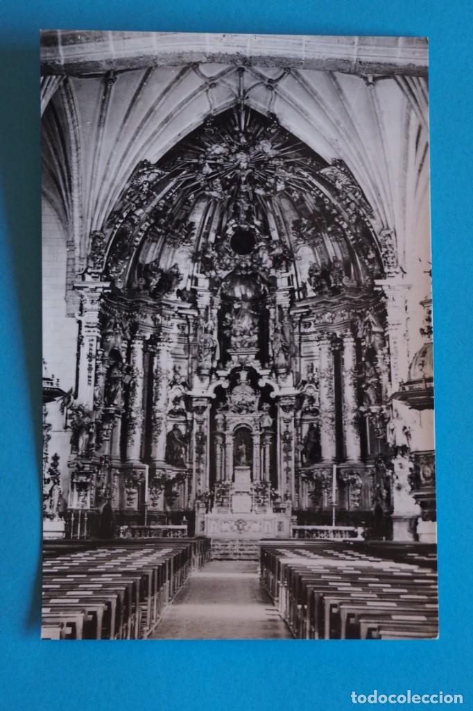 Postales: POSTAL DE LESACA ( NAVARRA): ALTAR MAYOR DE LA IGLESIA - Foto 1