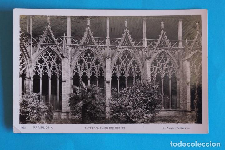 Postales: POSTAL DE PAMPLONA: CATEDRAL. CLAUSTRO G&Oacute;TICO - Foto 1