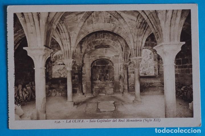 Postales: POSTAL DE LA OLIVA (NAVARRA): SALA CAPITULAR DEL REAL MONASTERIO - Foto 1