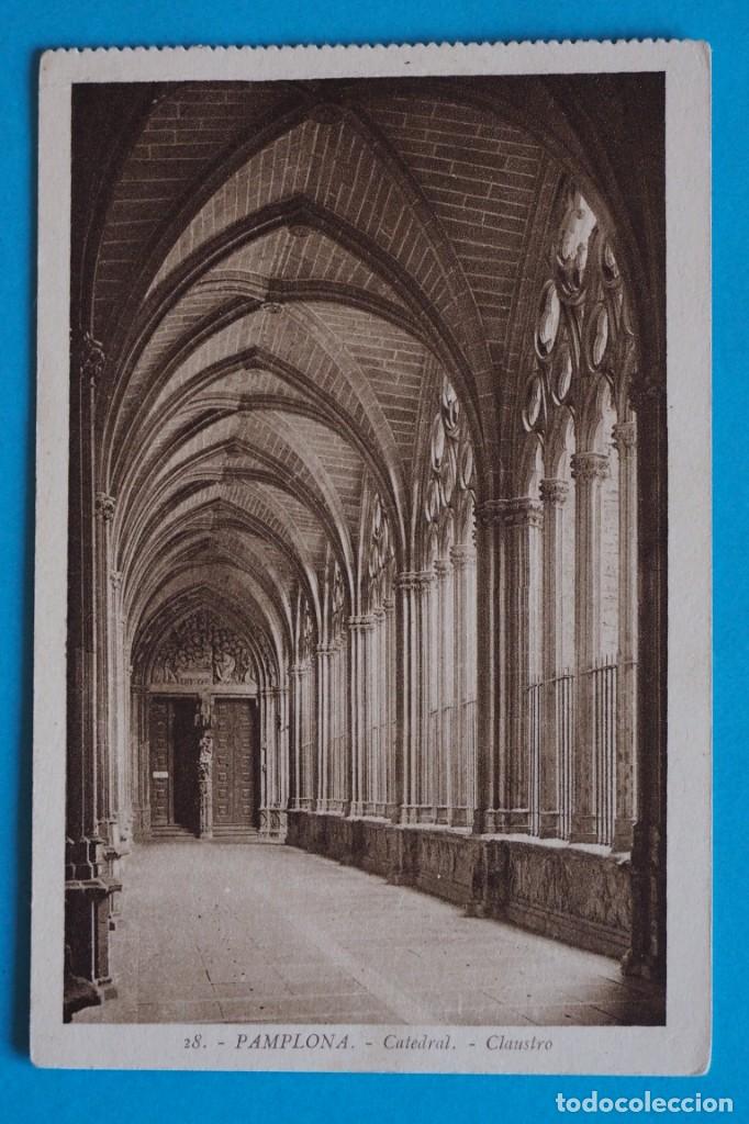 Postales: POSTAL DE PAMPLONA: CATEDRAL. CLAUSTRO - Foto 1