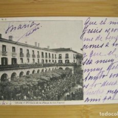 Postales: OÑATI-OÑATE-PORTICOS DE LA PLAZA DE LOS FUEROS-REVERSO SIN DIVIDIR-POSTAL ANTIGUA-(96.451)