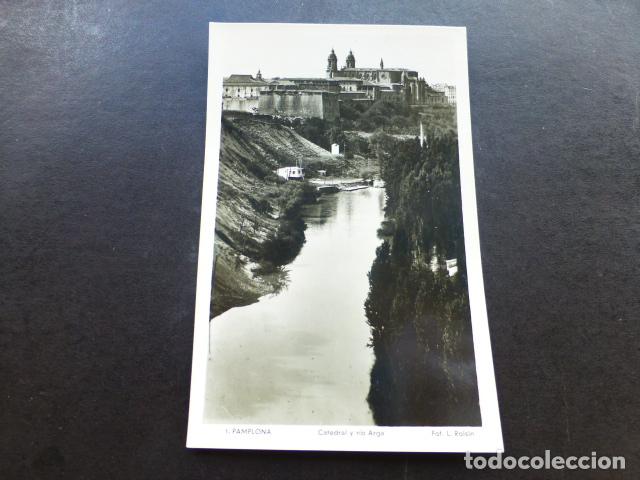Postales: PAMPLONA CATEDRAL Y RIO ARGA - Foto 1