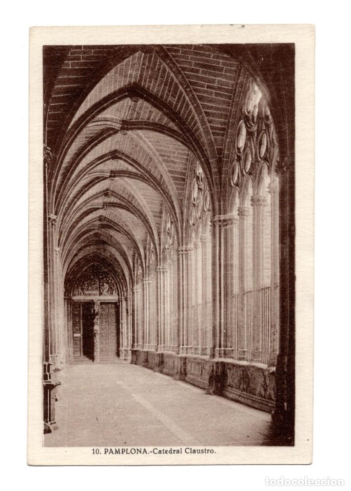 Postales: PAMPLONA.(NAVARRA).- CATEDRAL CLAUSTRO. - Foto 1