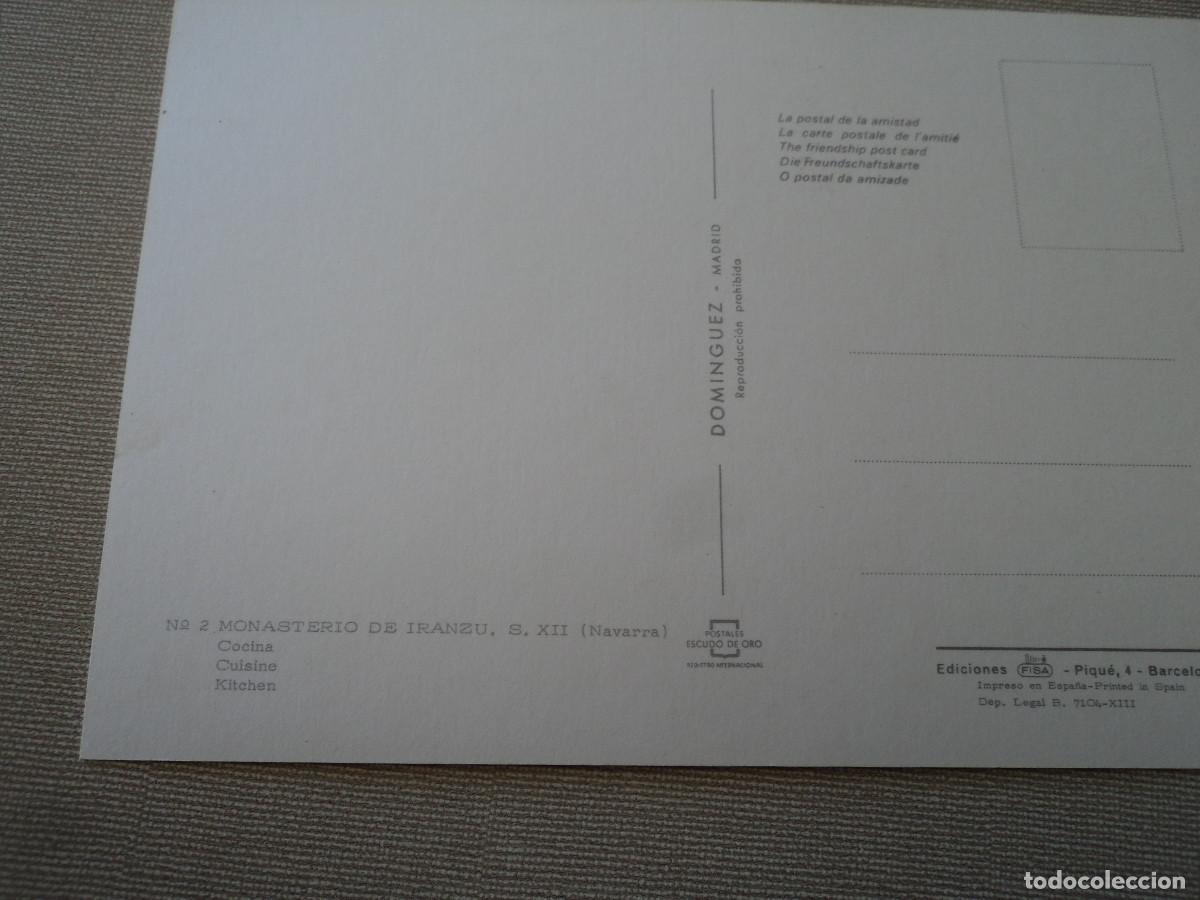 Postales: 2 monasterio de iranzu cocina, ed. dominguez - Foto 2