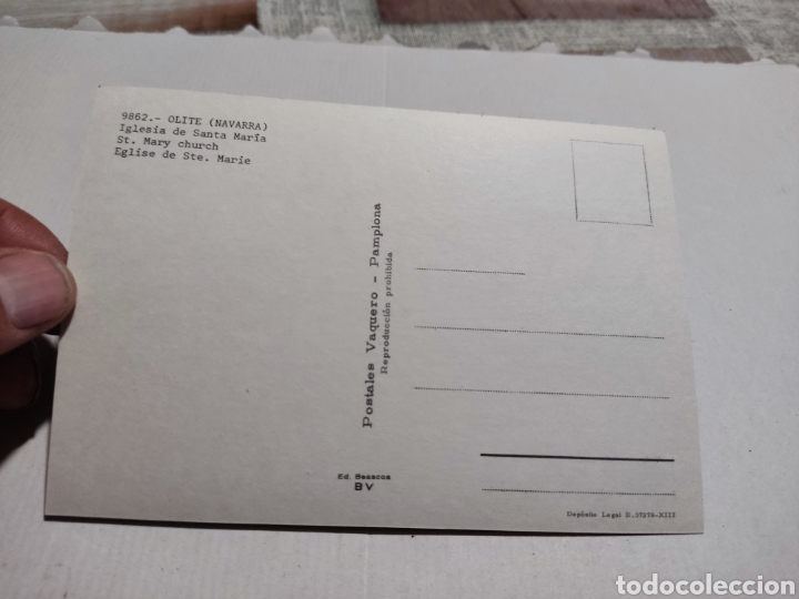 Postales: Postal Olite iglesia - Foto 2