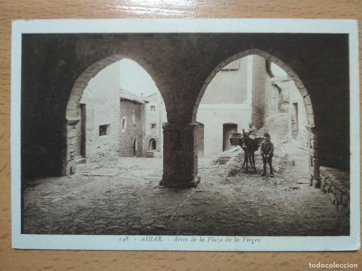 Postales: AIBAR (NAVARRA) ARCOS DE LA PLAZA DE LA VIRGEN - Foto 1