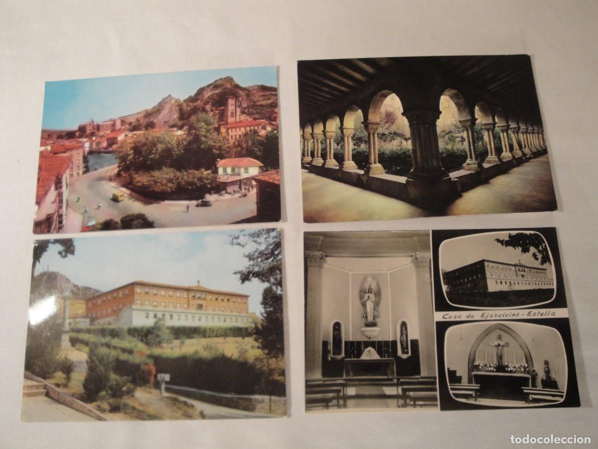 Postales: 4 Postales de Estella (Navarra). De 1964. Nuevas, sin circular. - Foto 1