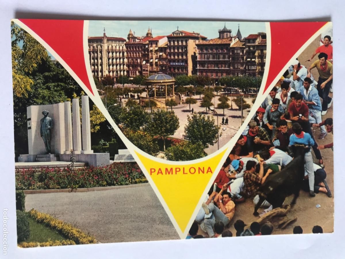 Postales: POSTAL. Pamplona. Aspectos t&iacute;picos. Corrida - Foto 1