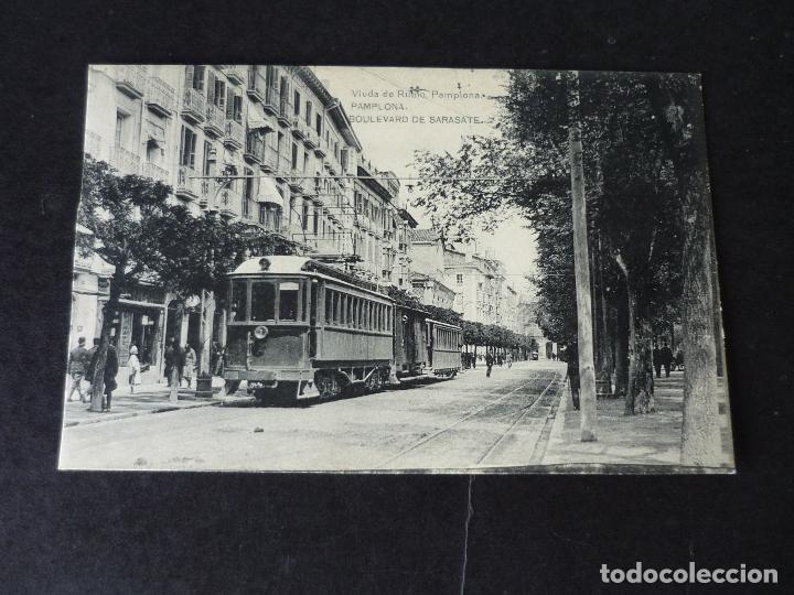 Postales: PAMPLONA BOULEVARD DE SARASATE - Foto 1