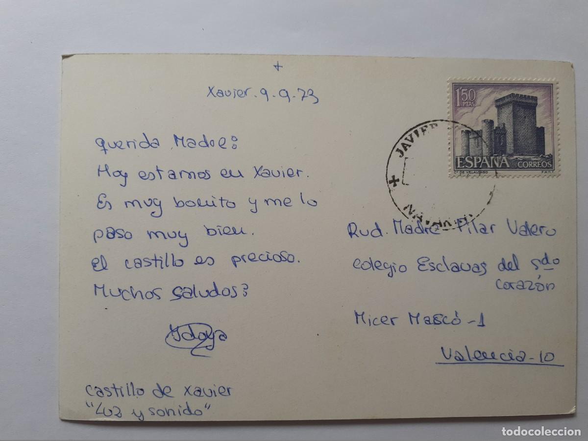 Postales: POSTAL - NAVARRA - CASTILLO DE XAVIER - ESCRITA - Foto 2