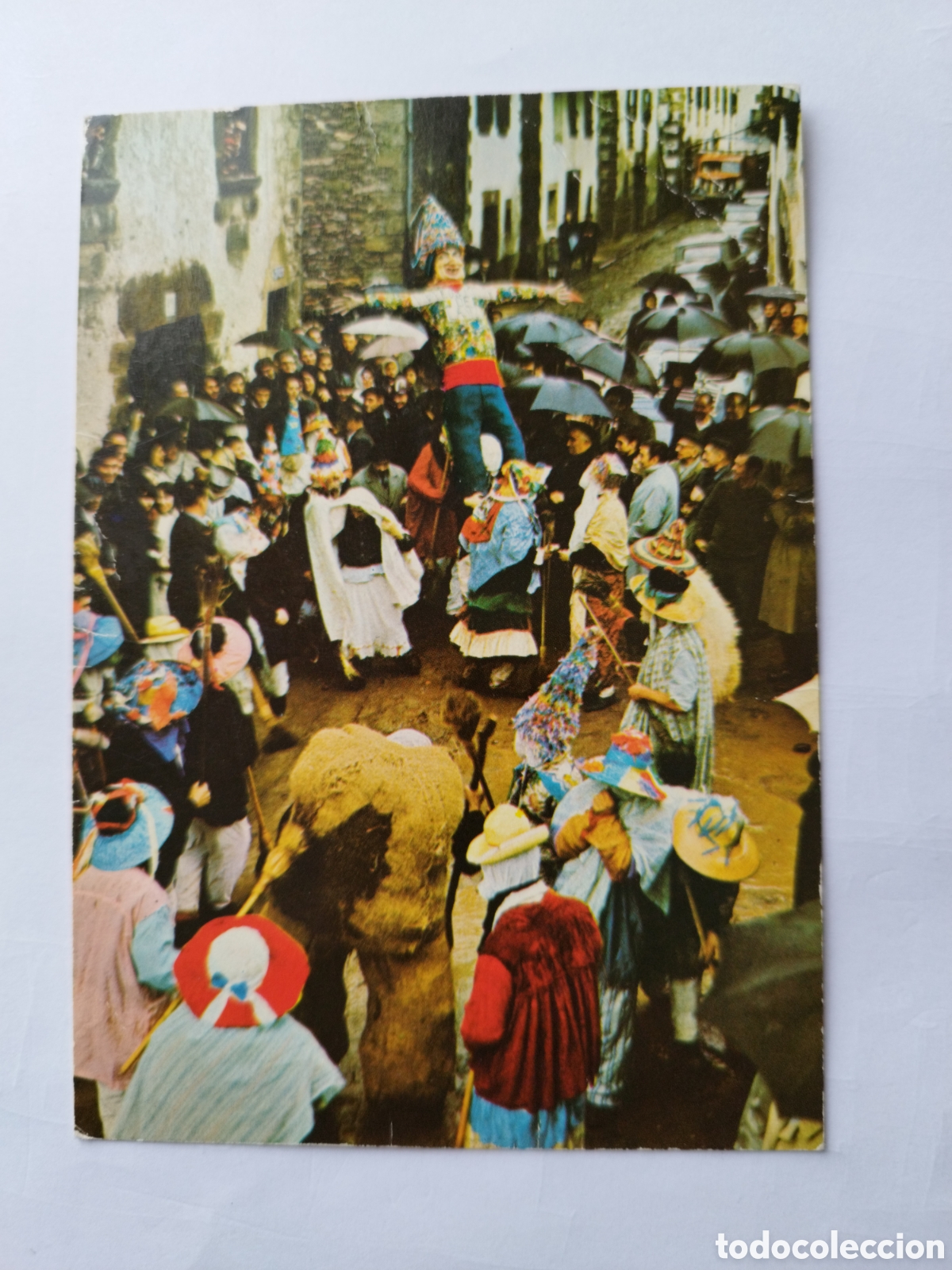 Postales: Tarjeta Postal Carnaval de Lanz Navarra Ediciones Complex a&ntilde;o 1966 escrita - Foto 1