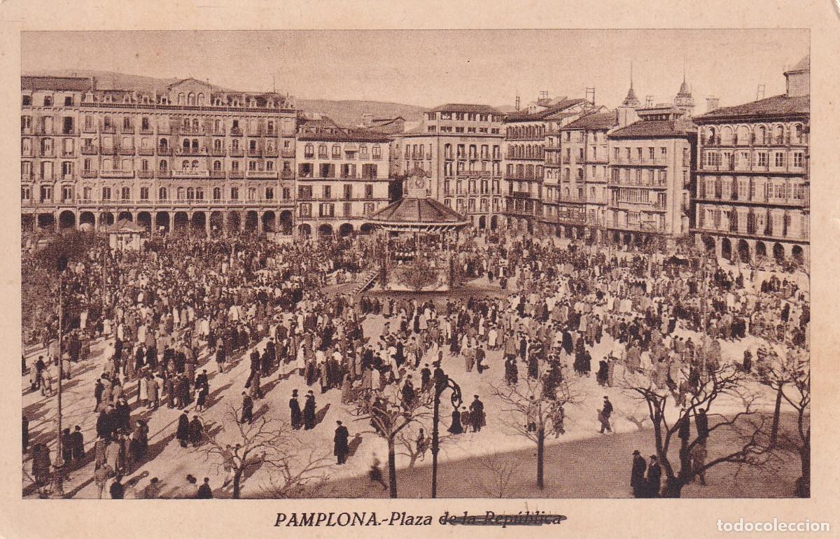 Postales: PAMPLONA PLAZA DE LA REPUBLICA - Foto 1