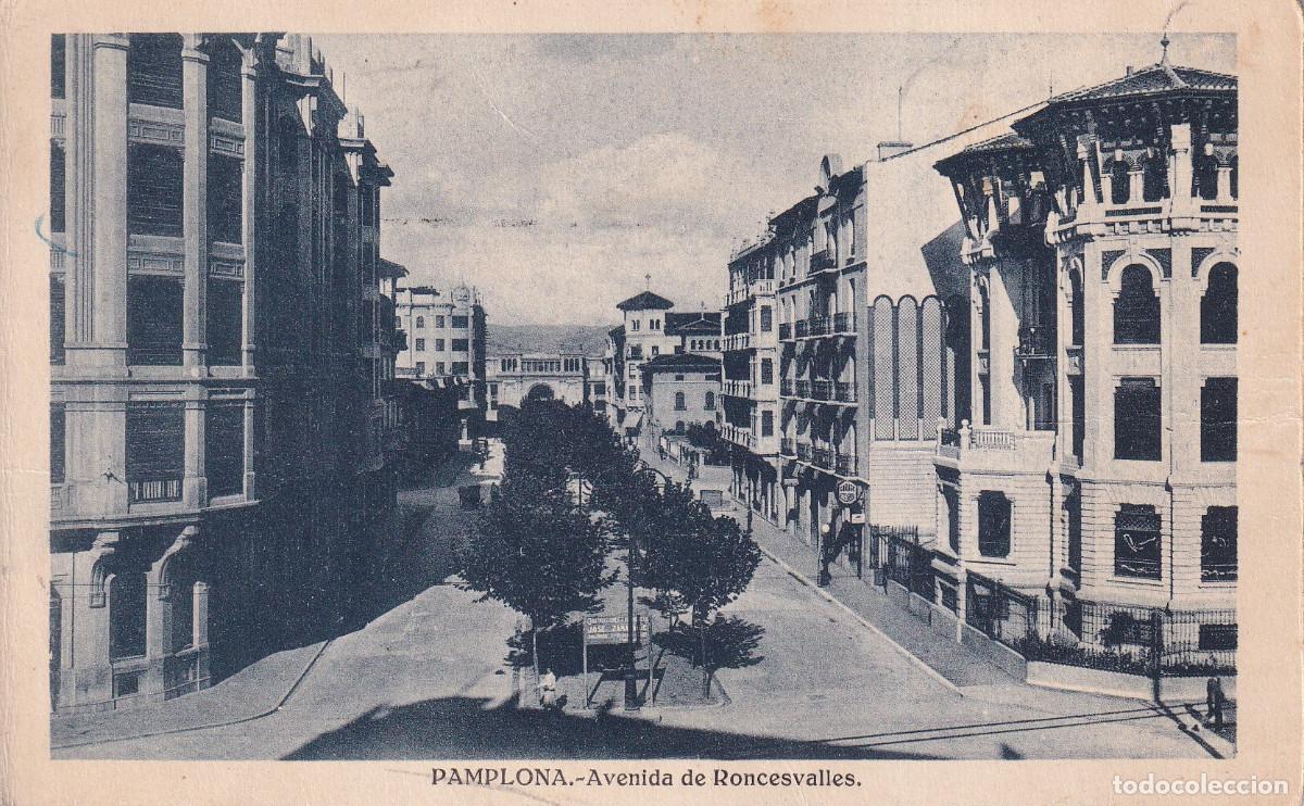 Postales: PAMPLONA AVENIDA DE RONCESVALLES - Foto 1